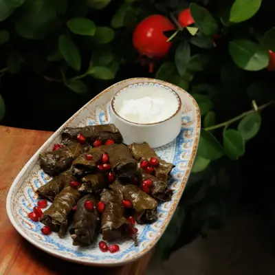 Dolma in grape leaves, a catering favourite